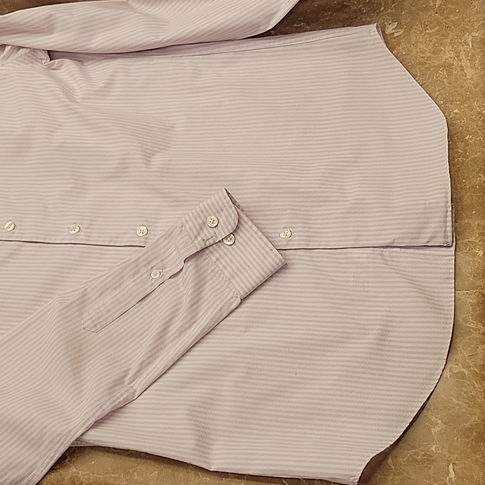 Goodfellow & CO Long-sleeved Button-down Striped Shirt, M - Picture 4 of 12